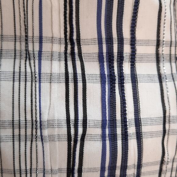 TanJay Jacket Top Shacket Womens 10 Metallic Buttons 3/4‎ Sleeve Casual - Picture 9 of 14